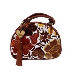 BOLSA MEDIO CÍRCULO FLORAL