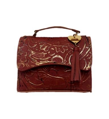 CROSSBODY DE PIEL VINO