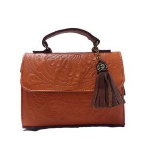 CROSSBODY DE PIEL NARANJA